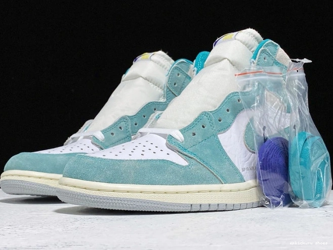 Rep OG Turbo Air Jordan High 1 Green Retro 555088-311 0805